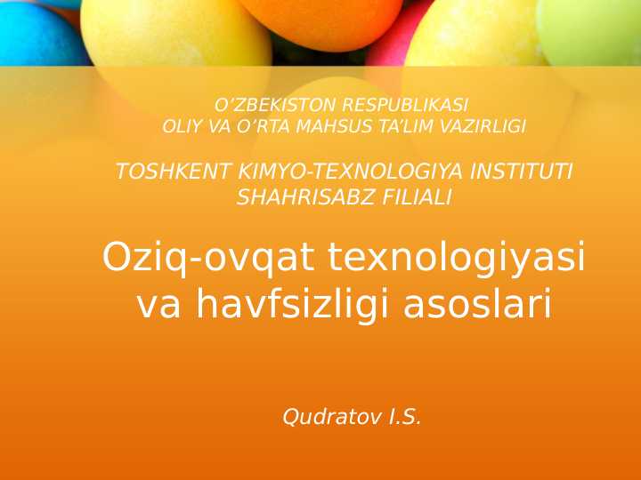 Bijg’ishning JARAYONLARI