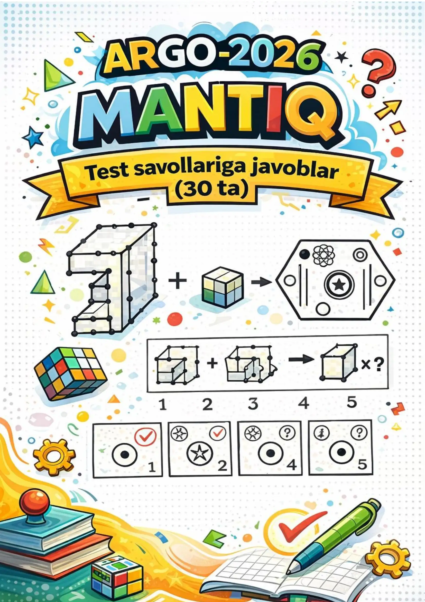 Eng yangi 2026 Argos test savollari Mantiq