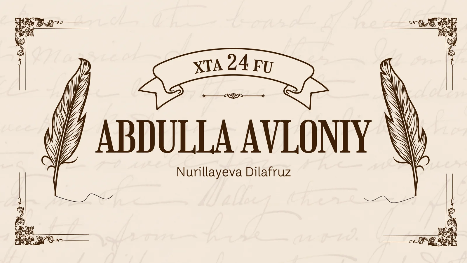 Abdulla Avloniy hayoti va ijodi