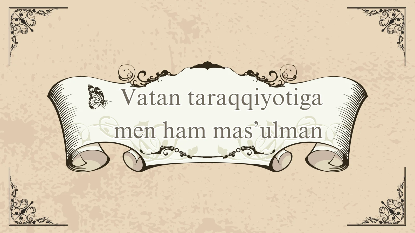 Vatan taraqqiyotiga men ham mas’ulman