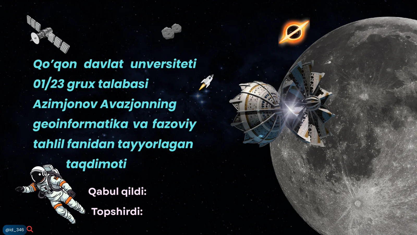 Fazoviy ma’lumotlarni saqlash qayta ishlash va boshqarish