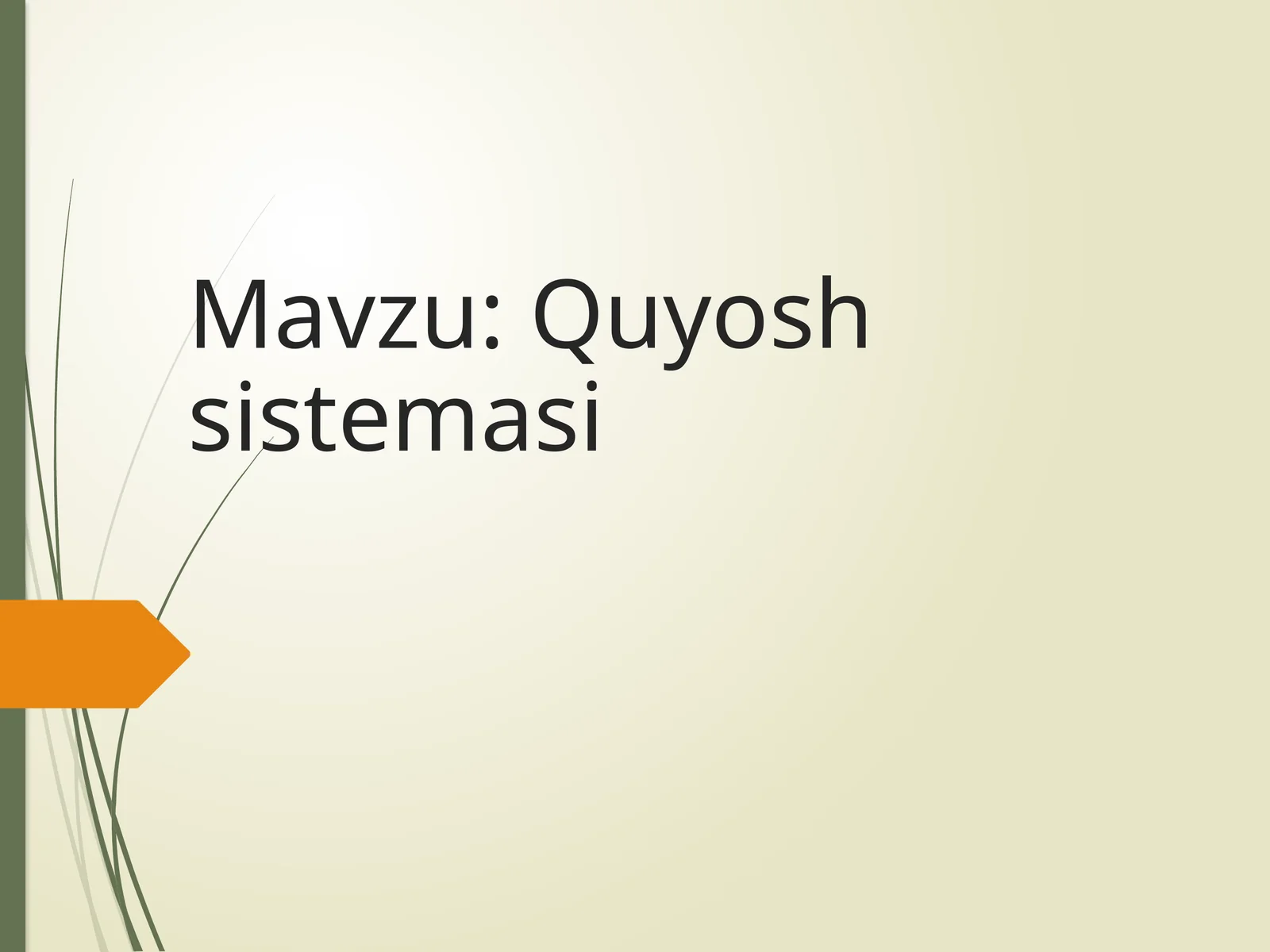 Quyosh sistemasi