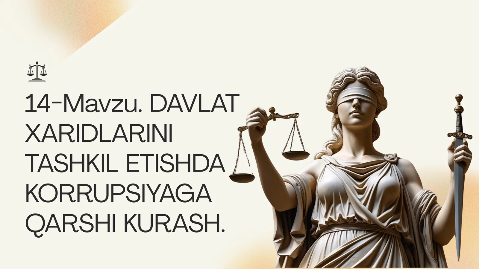 Davlat xaridlarini tashkil etishda korrupsiyaga qarshi kurash