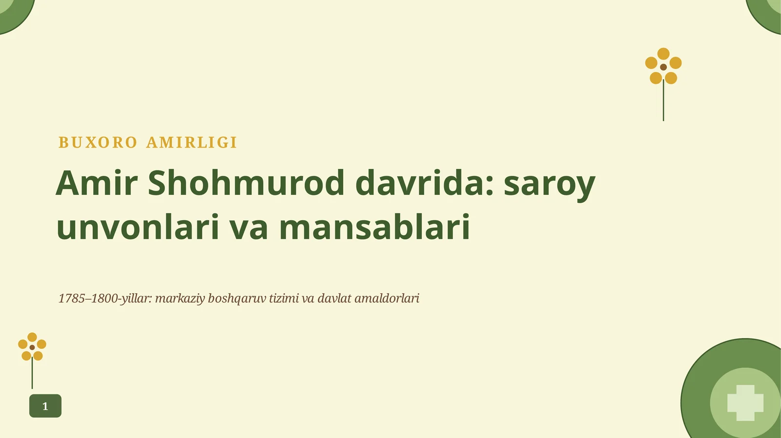 Taqdimot rejasi