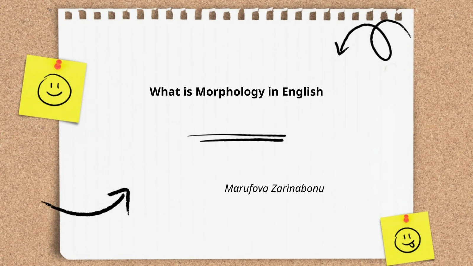 What is Morphology in English