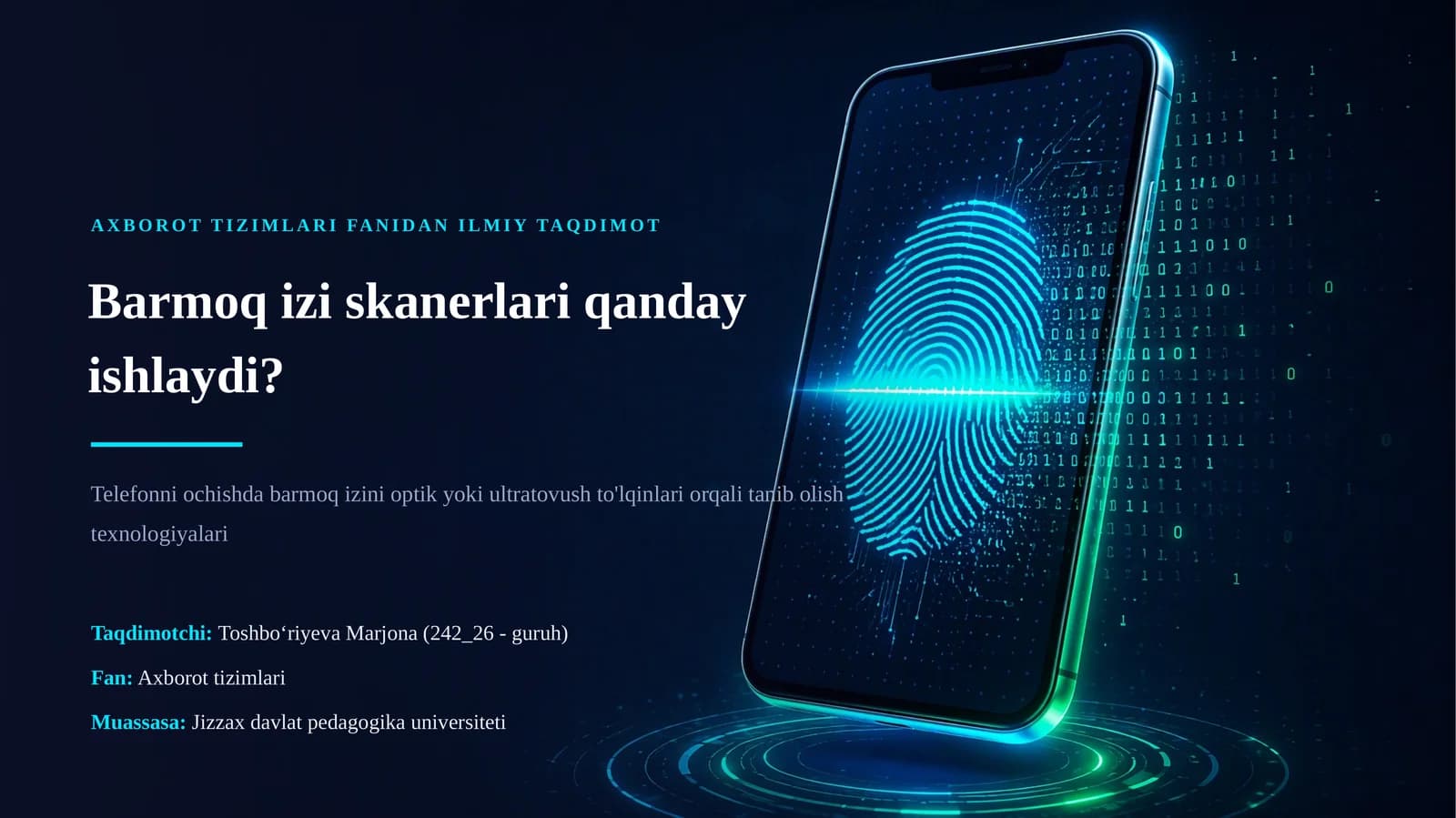 Barmoq izi biometriyasi