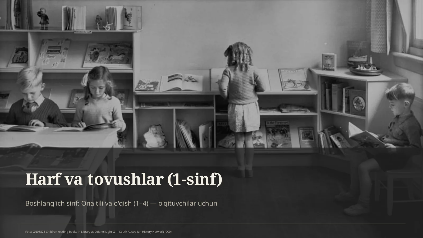 Harf va tovushlar (1-sinf)