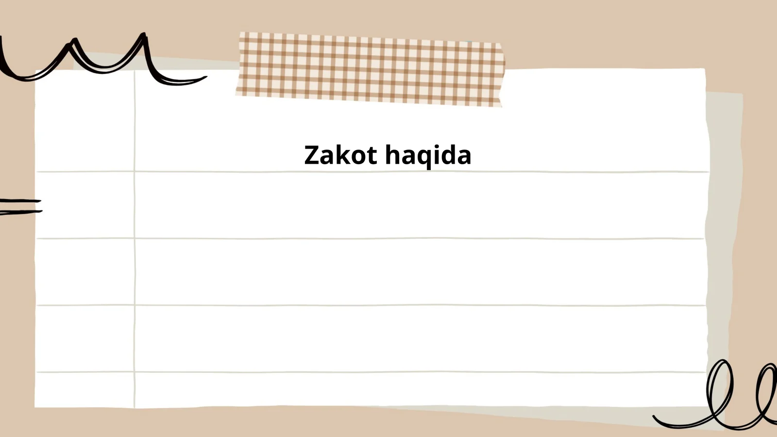 Zakot haqida