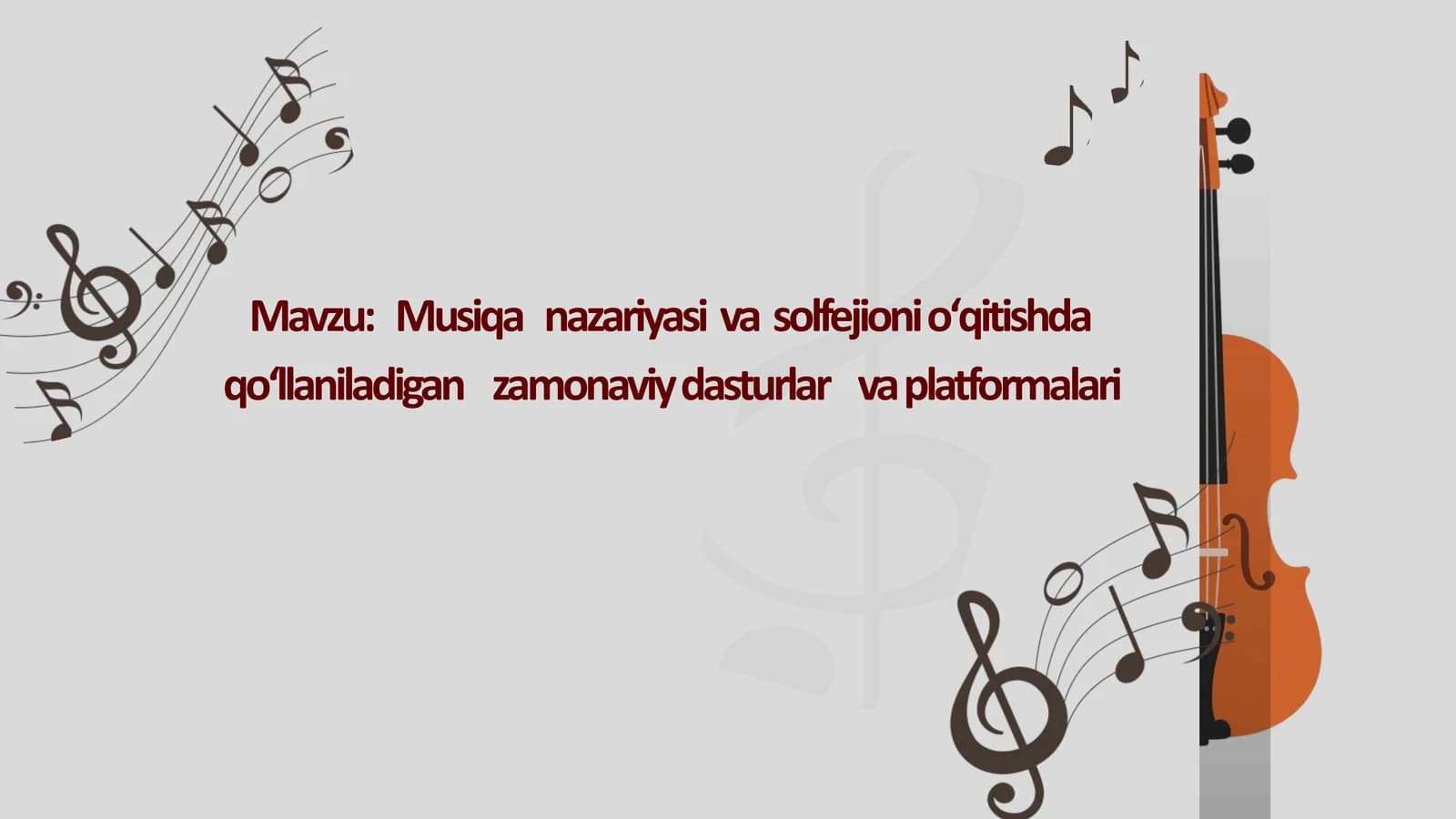Musiqa nazariyasi va solfedjoni oʻqitishda qoʻllaniladigan zamonaviy dasturlar va platformalar