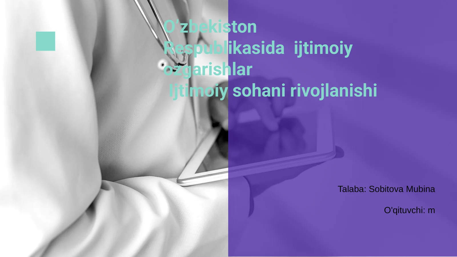 O'zbekiston Respublikasida ijtimoiy ozgarishlar