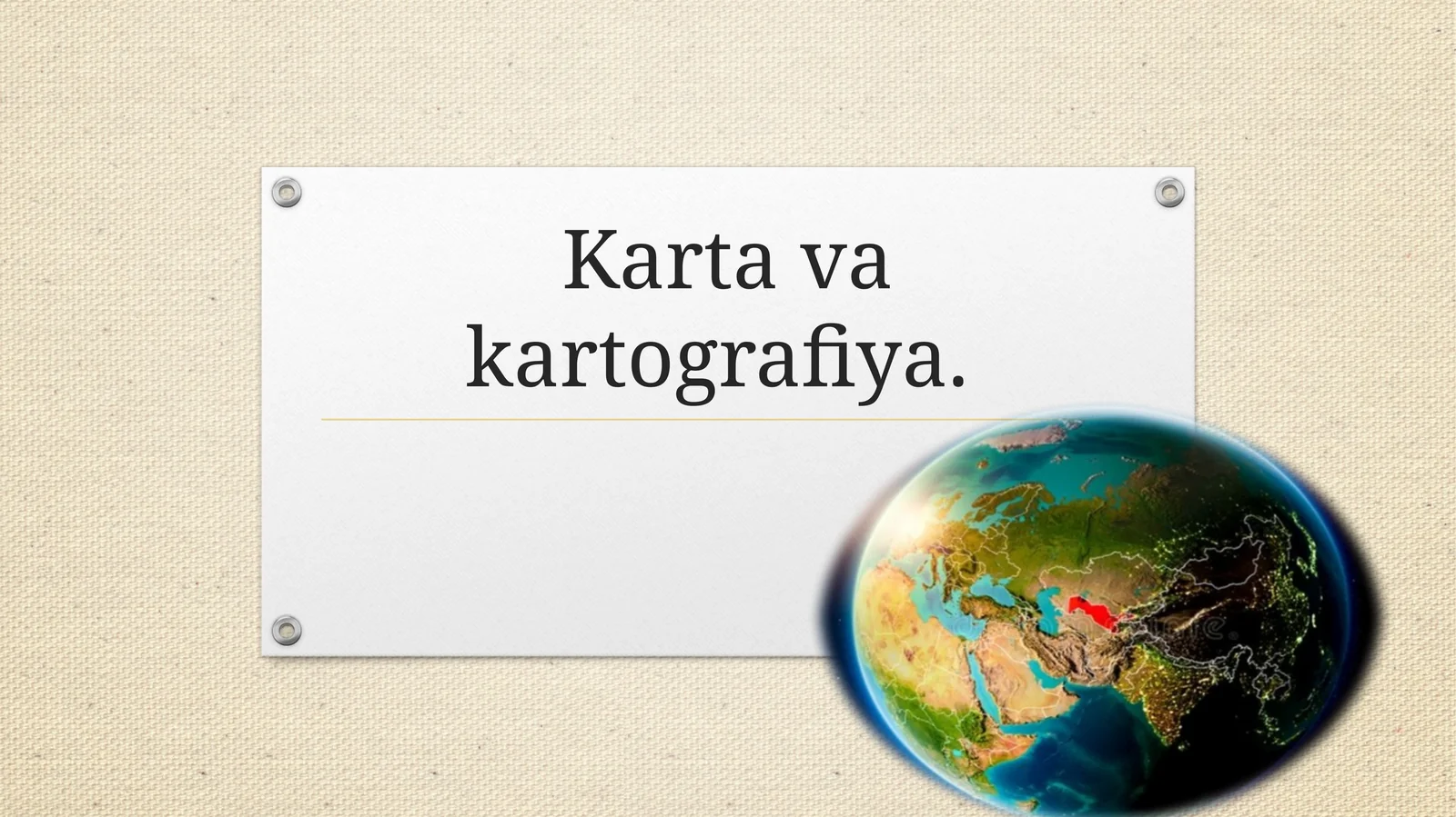 Karta va kotografiya