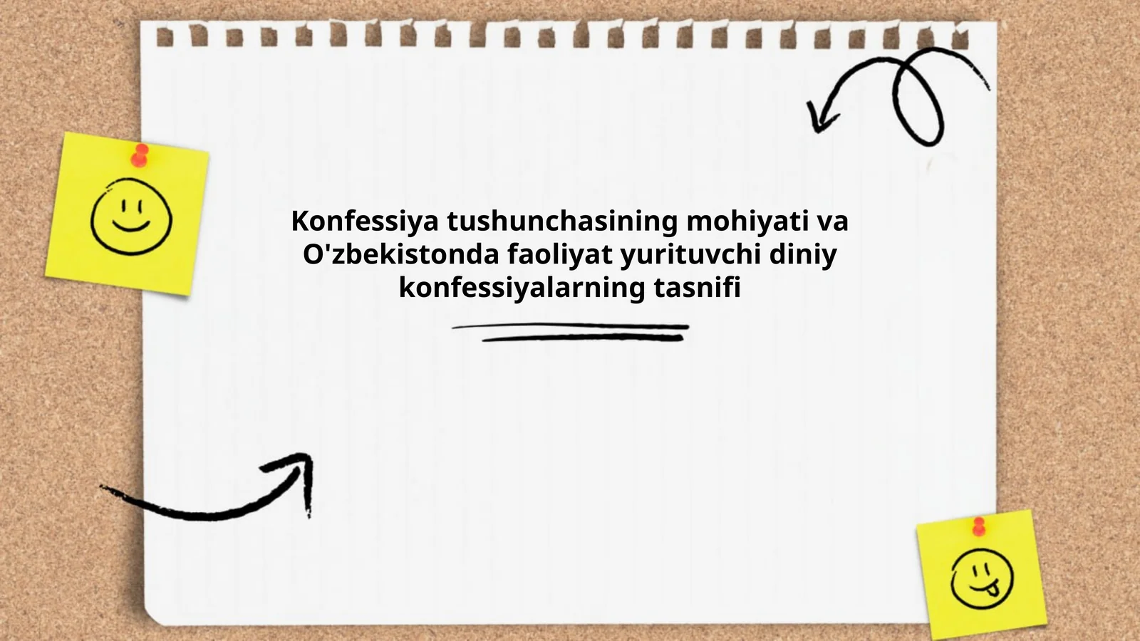 Konfessiya tushunchasining mohiyati va O'zbekistonda faoliyat yurituvchi diniy konfessiyalarning tasnifi