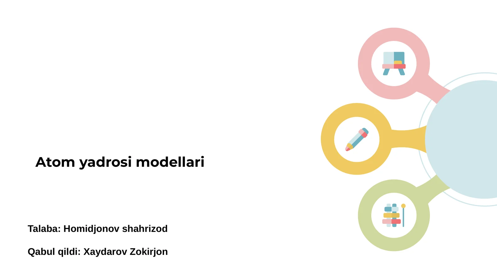 Atom yadrosi modellari