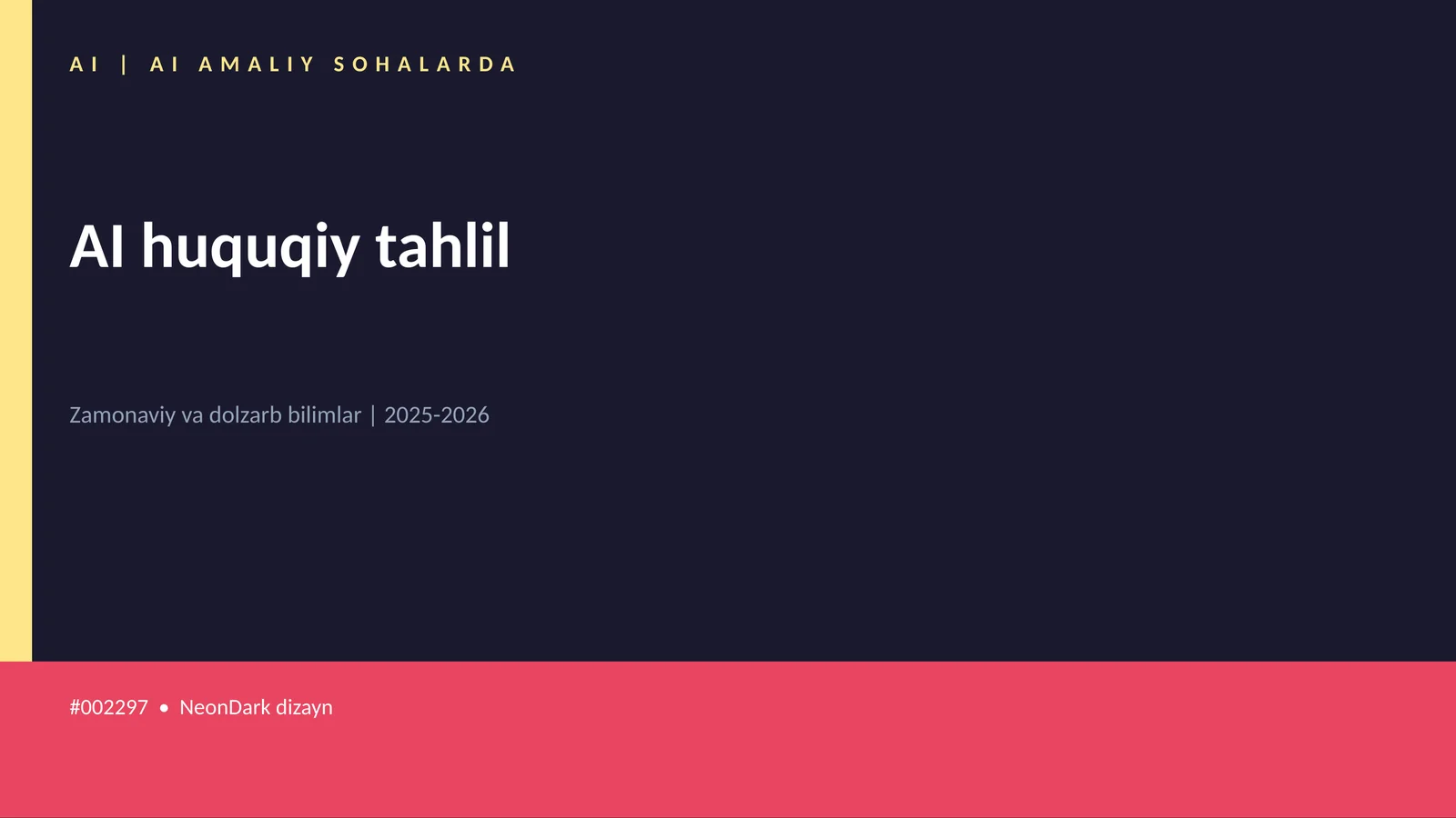 AI huquqiy tahlil