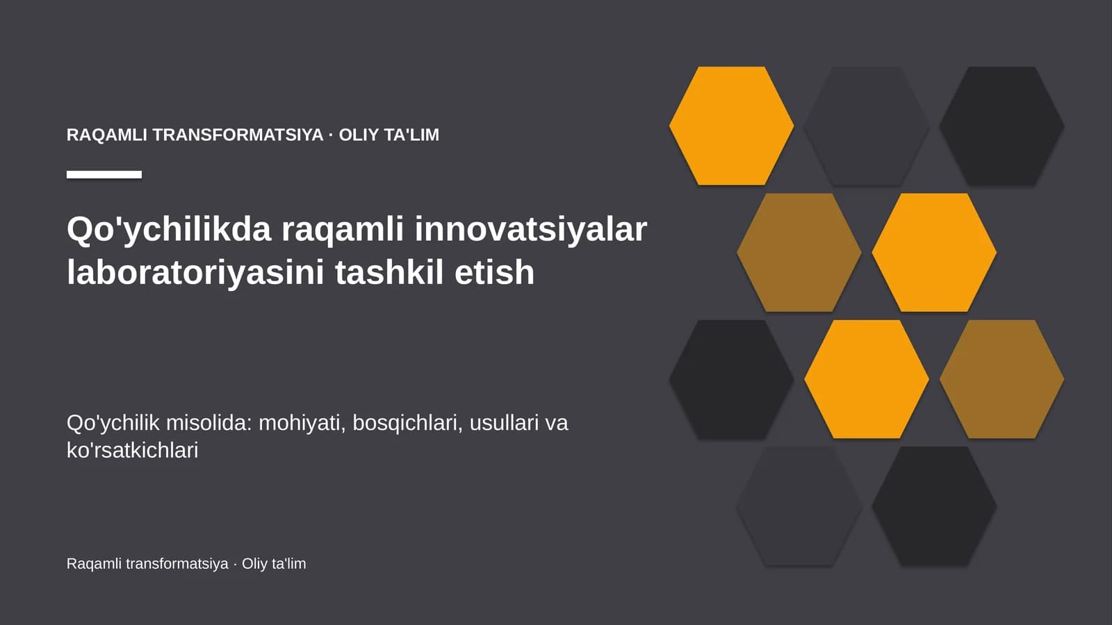 Qo'ychilikda raqamli innovatsiyalar laboratoriyasini tashkil etish