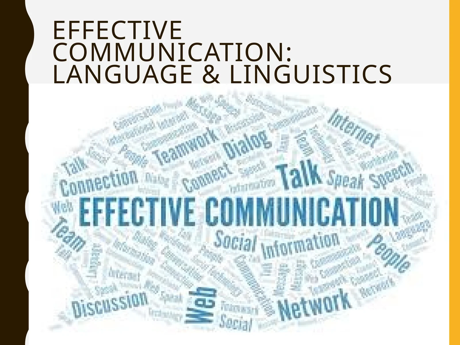 Effective Communication: Language & Linguistics