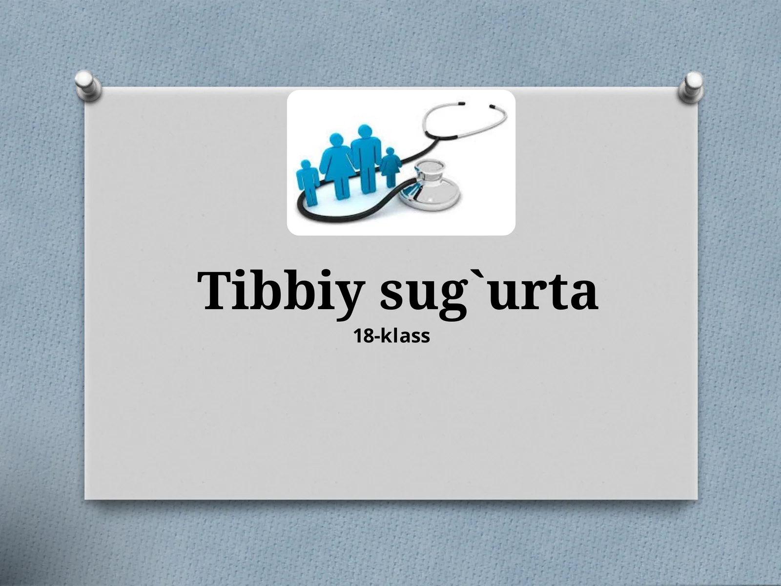 Tibbiy sug`urta taqdimot