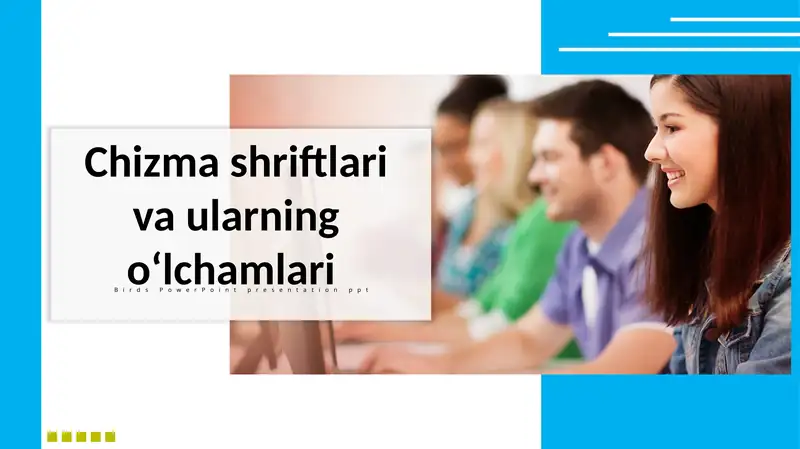 Chizma shriftlari va ularning o'lchamlari