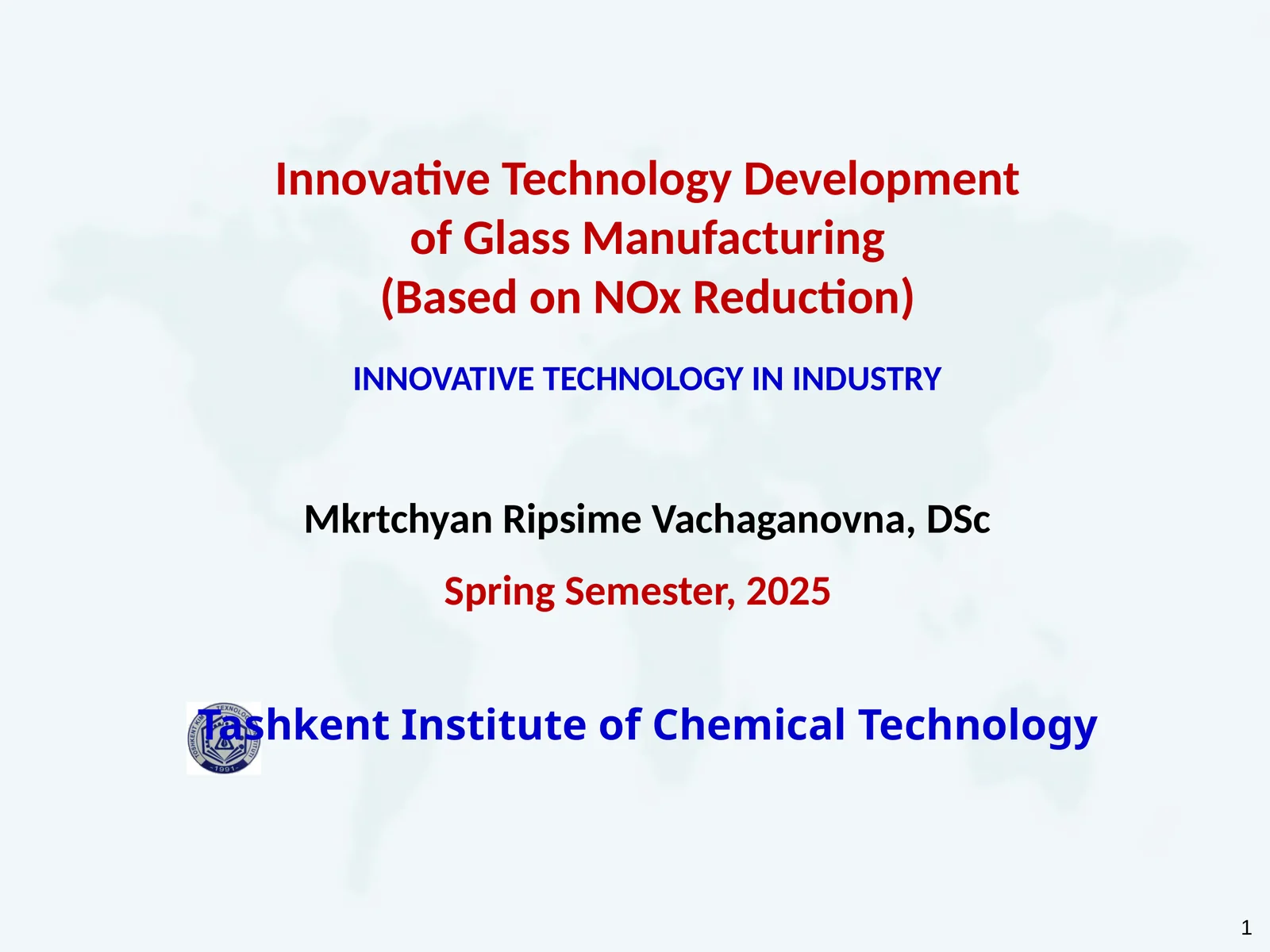 Innovative Technology Development of Glass Manufacturing (Based on NOx Reduction)