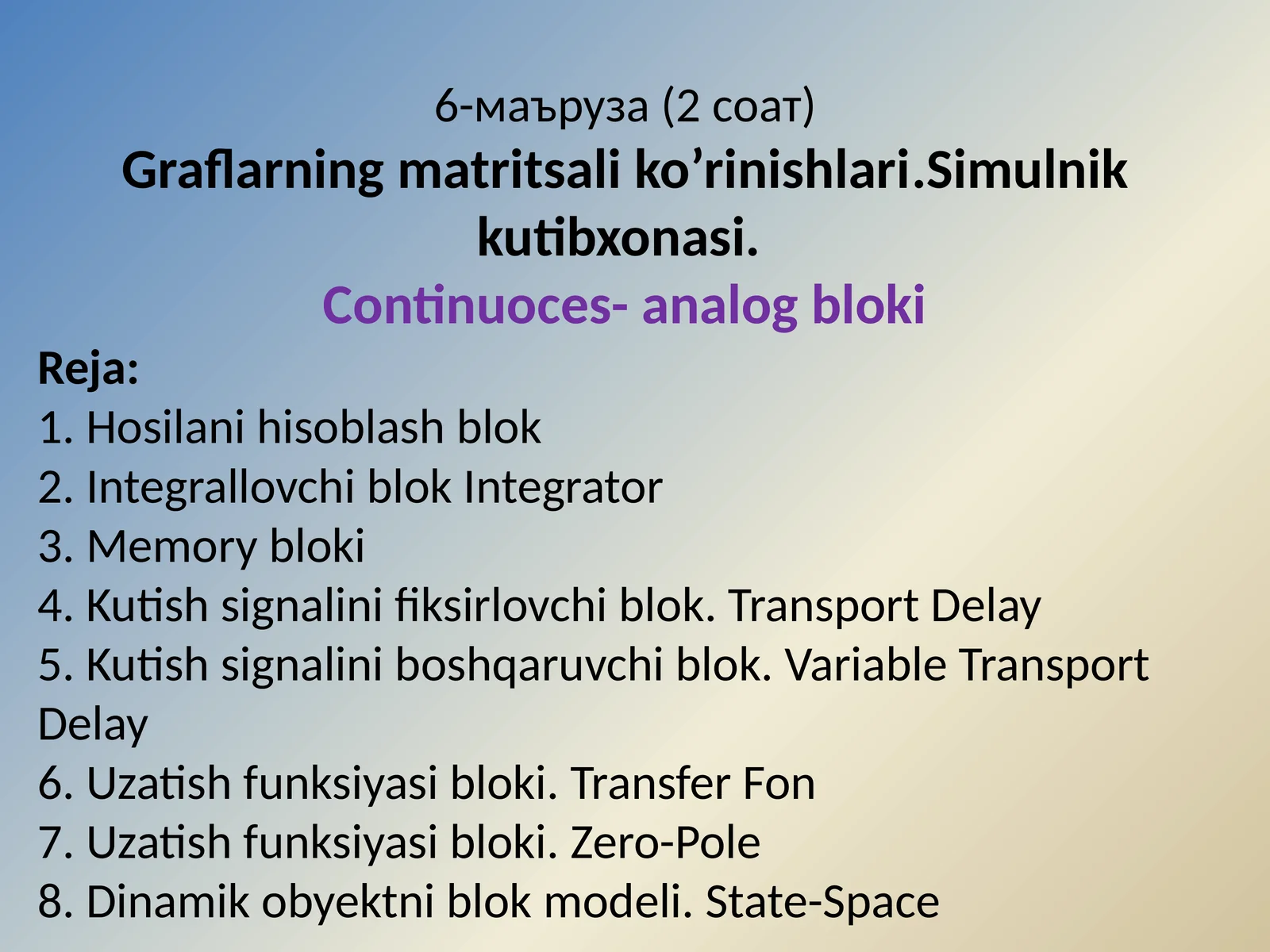 Graflarning matritsalik ko'rinishlari