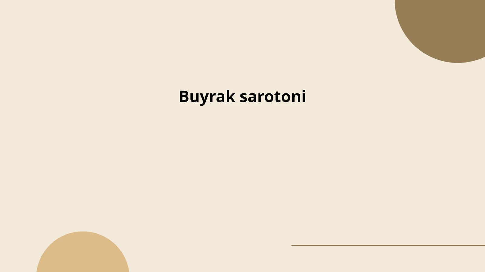 Buyrak sarotoni