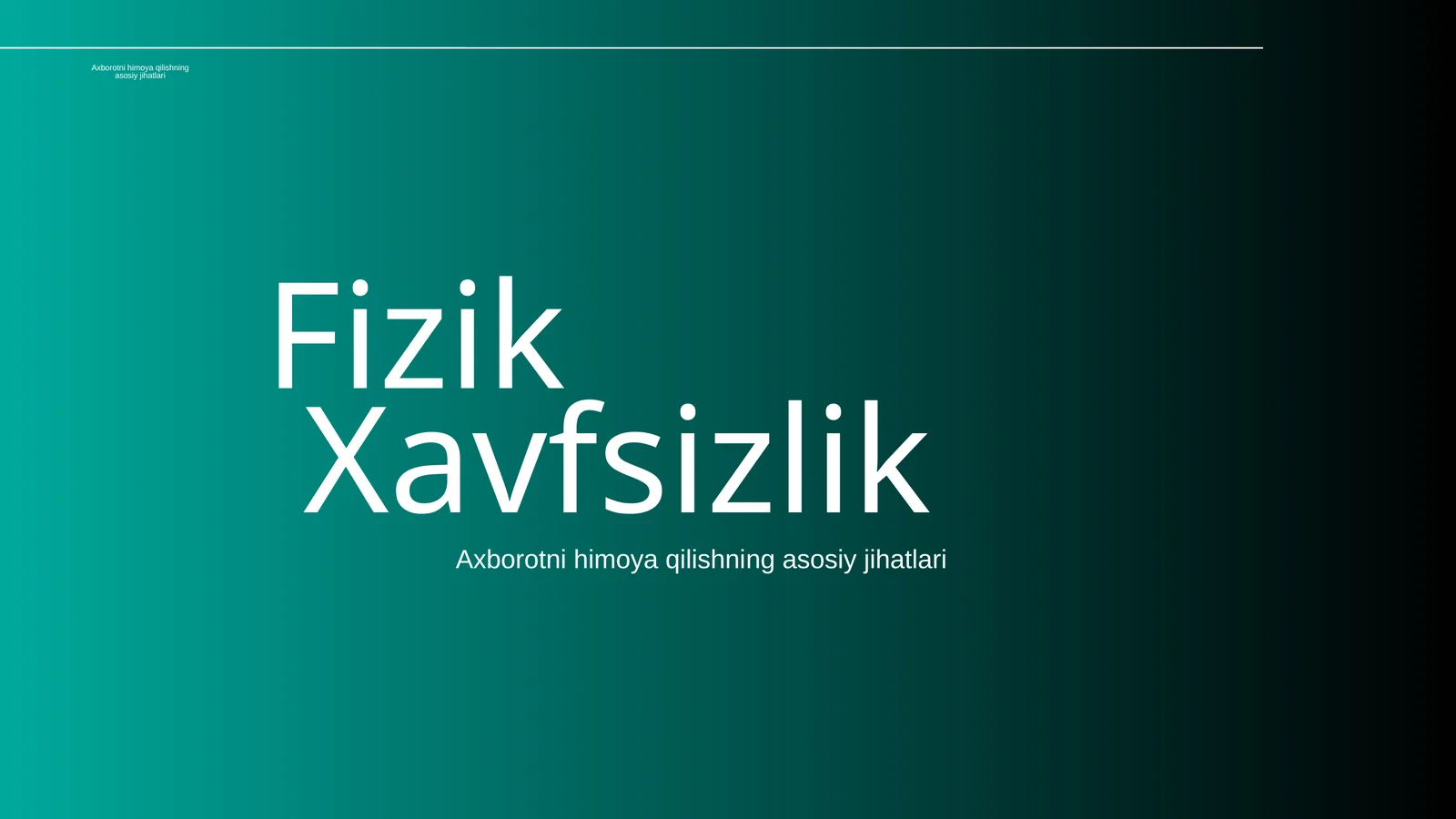 Fizikxavfsizlik
