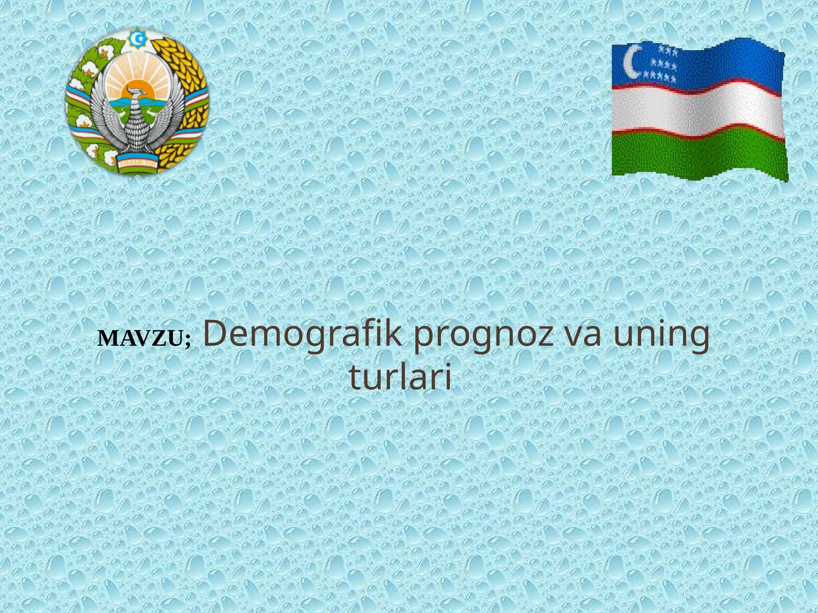 Demografik prognoz va uning turlari