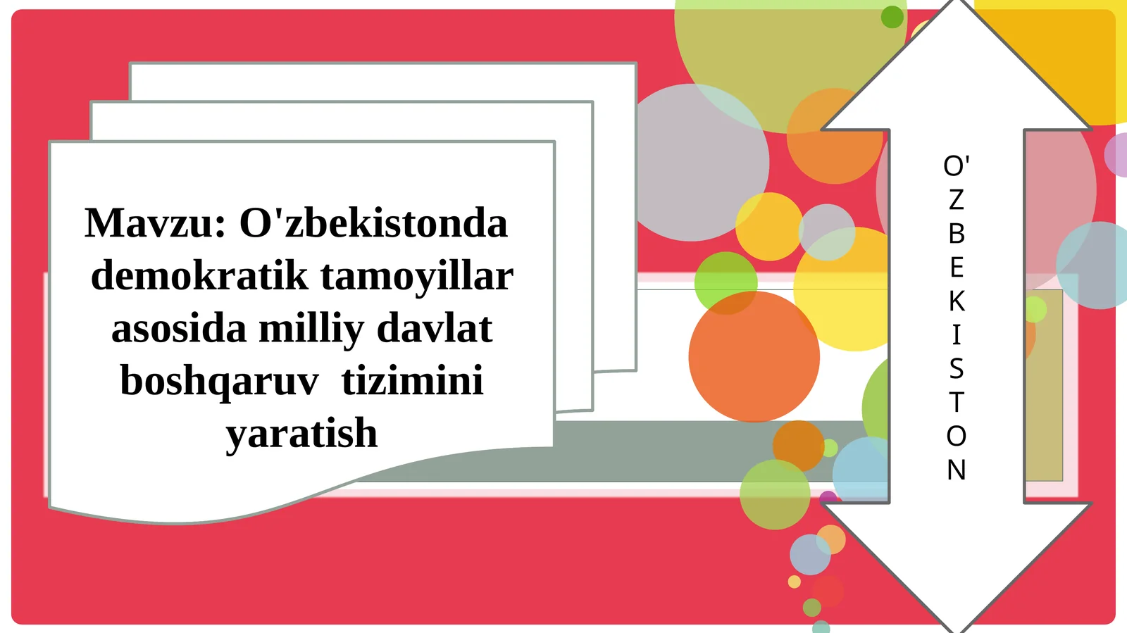 O'zbekistondagi demokratik tashkilot tuzilishi