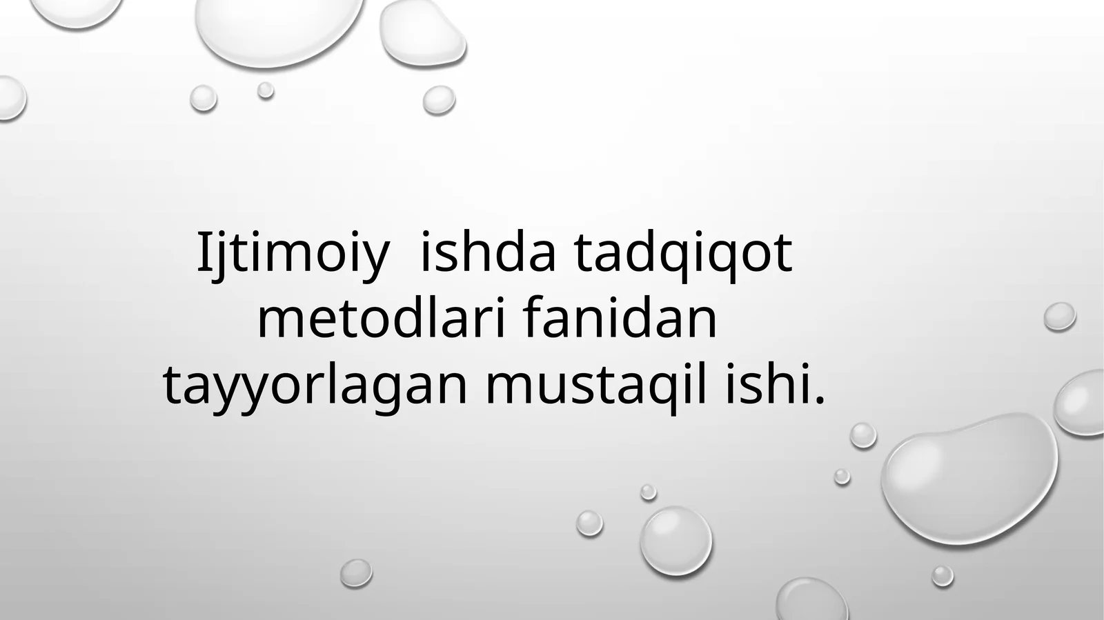 Empirik Ijtimoiy Tadqiqotlar Fanlari