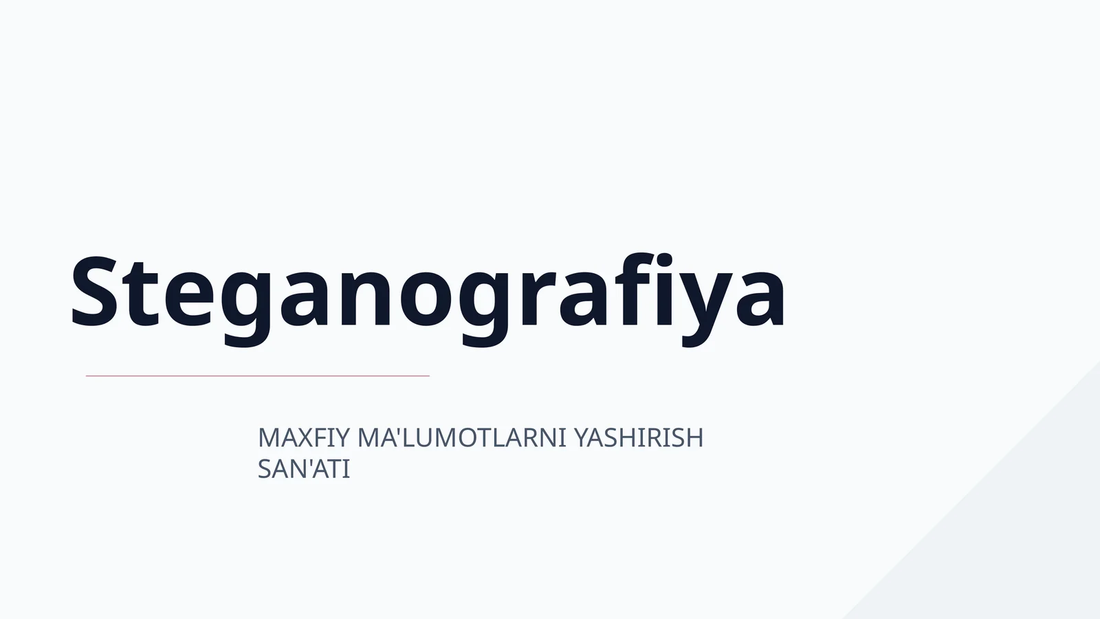 Steganografiya