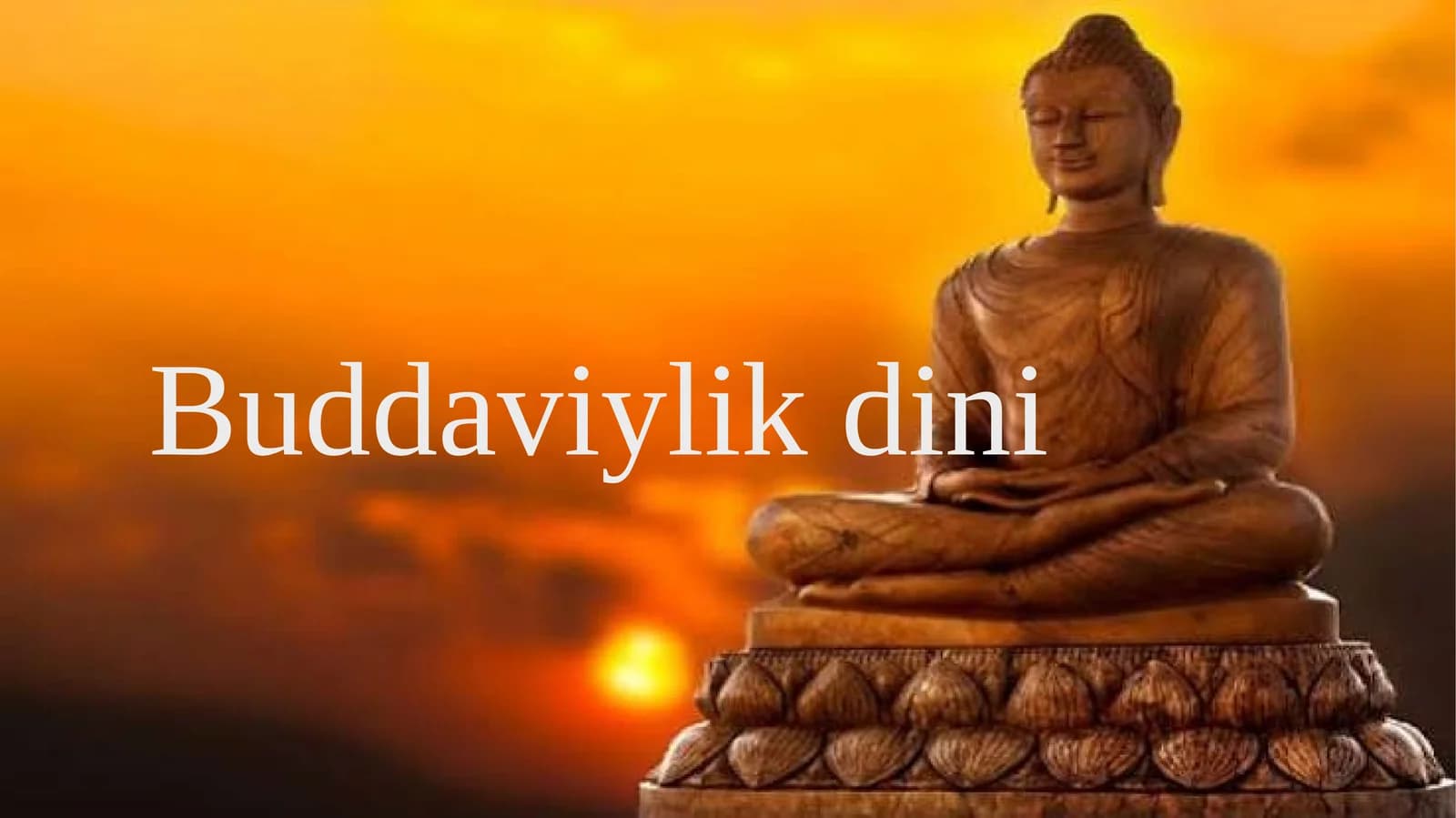 Buddaviylik (Dinshunoslik fanidan)
