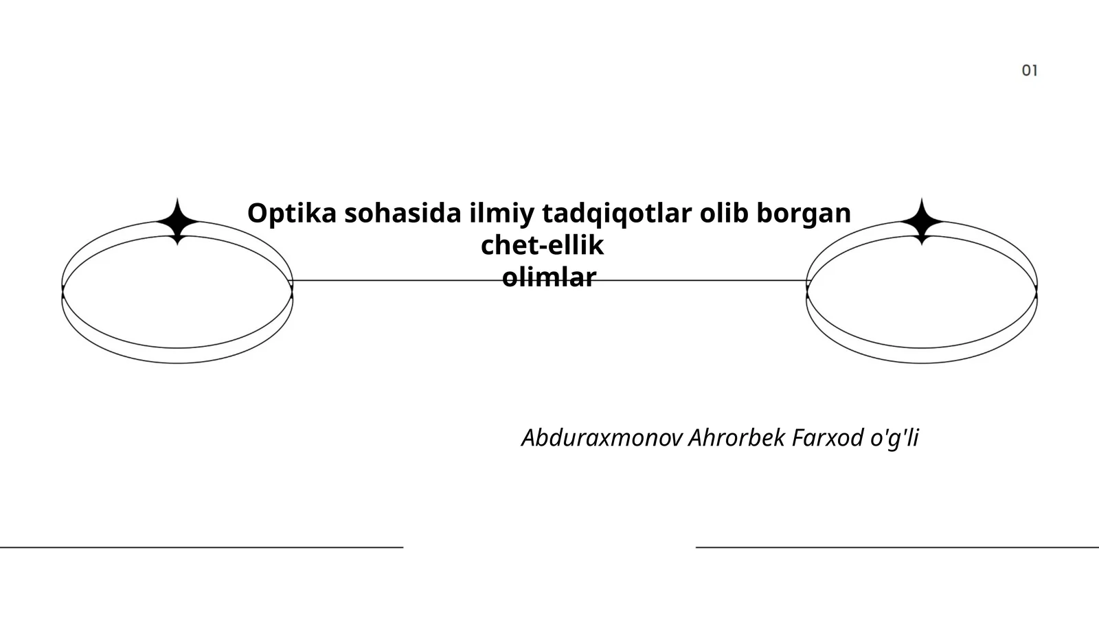 Optika sohasida ilmiy tadqiqotlar olib borgan chet-ellik olimlar