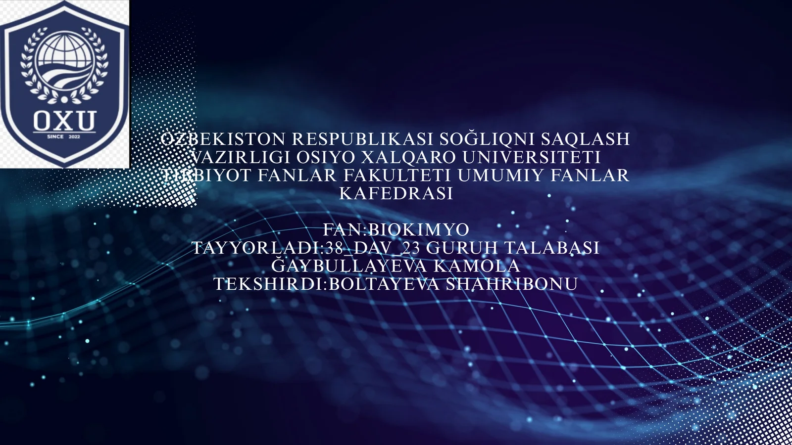 Genlar ta'sirini boshqarilishi
