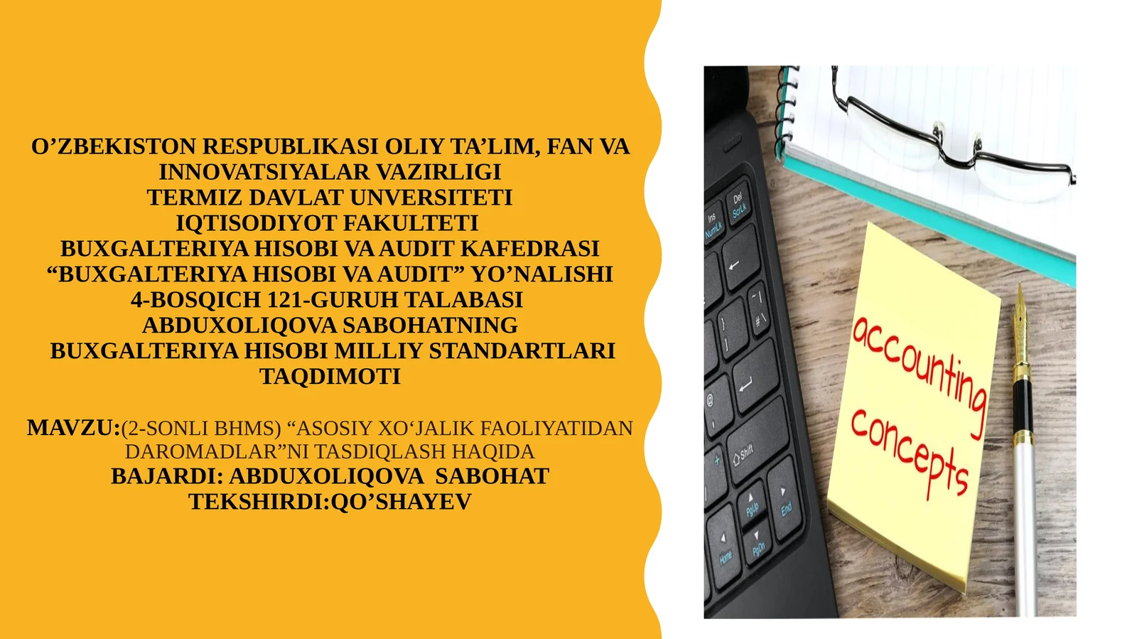 ASOSIY XO‘JALIK FAOLIYATIDAN DAROMADLAR