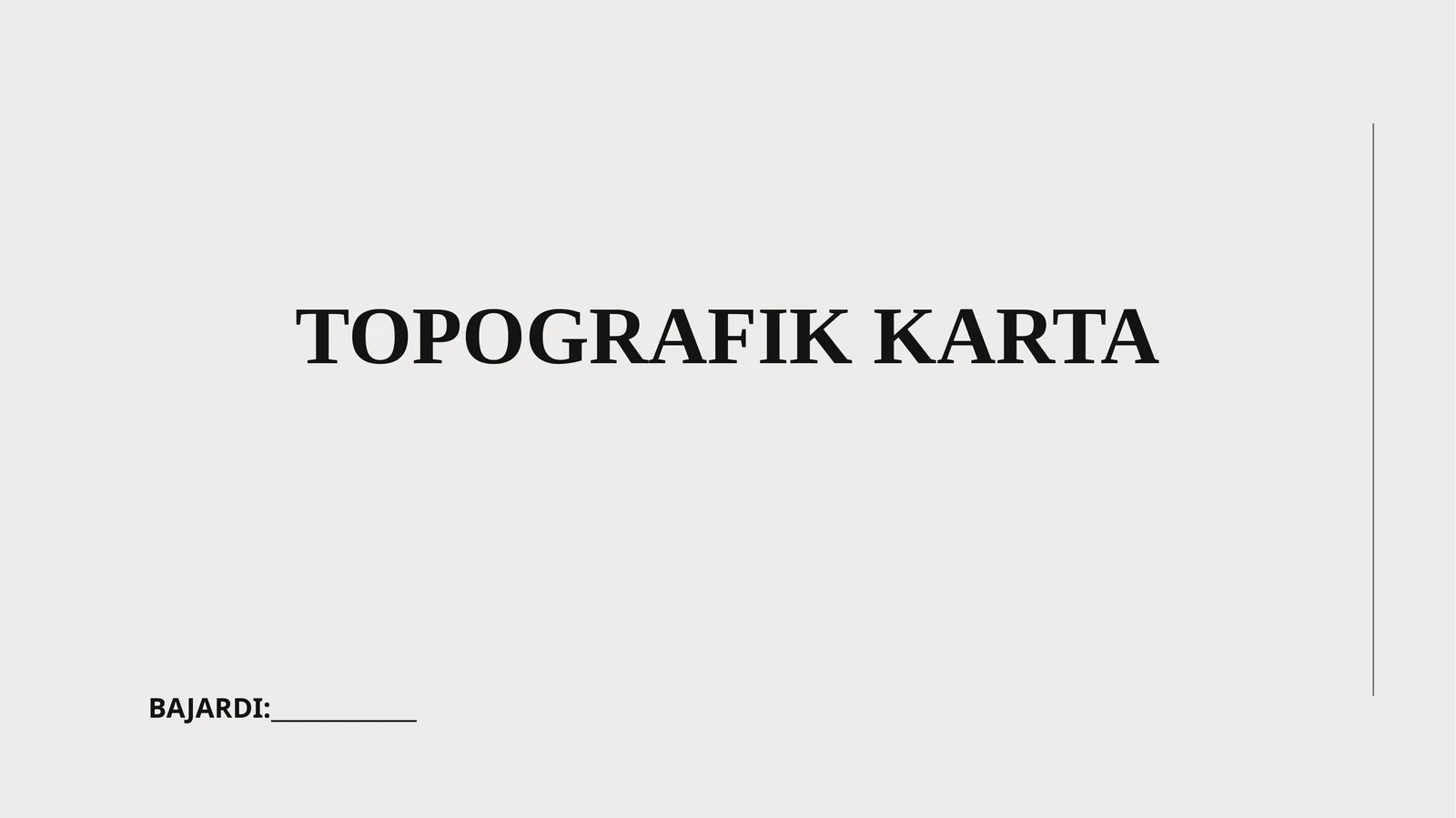 TOPOGRAFIK KARTA