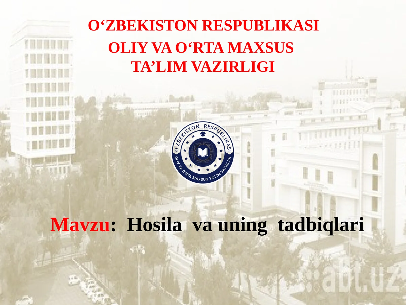 Hosilavauningtadbiqlari