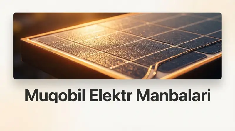 Muqobil energiya manbalari