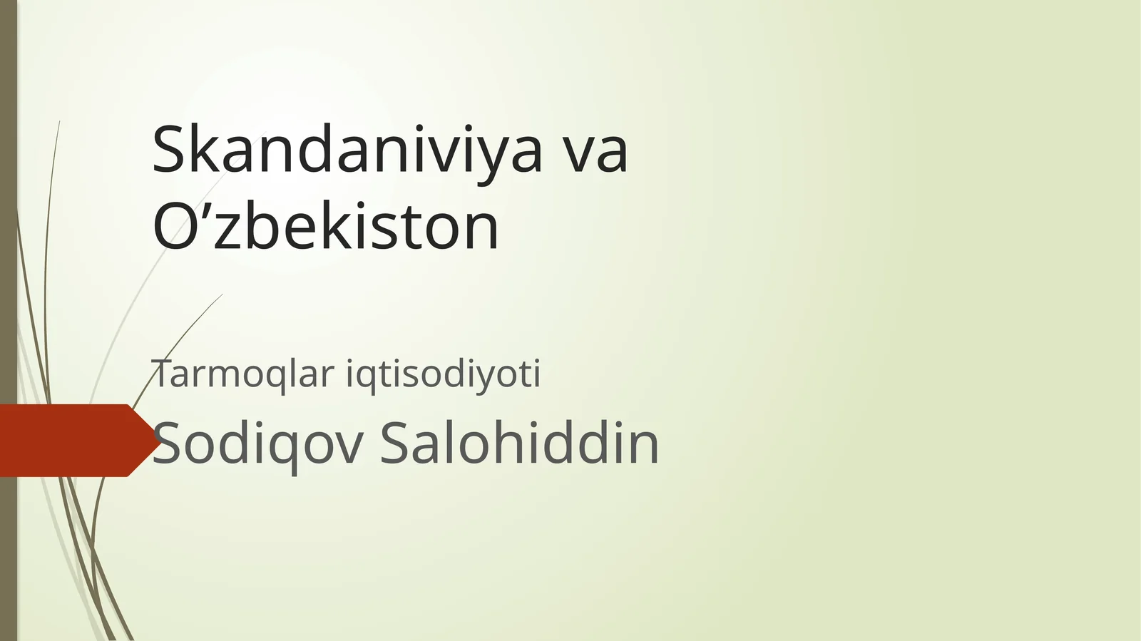 SkandaniviyavaO’zbekiston