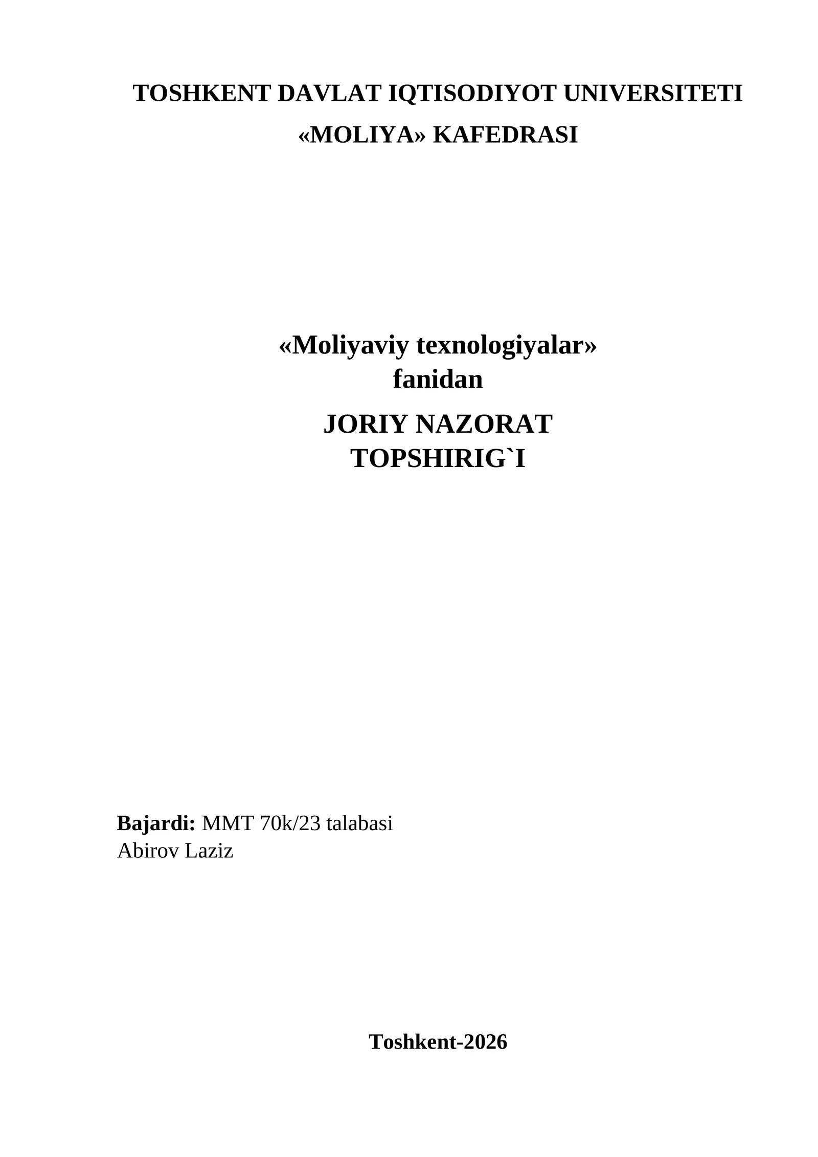 molyaviy texnologiyalar