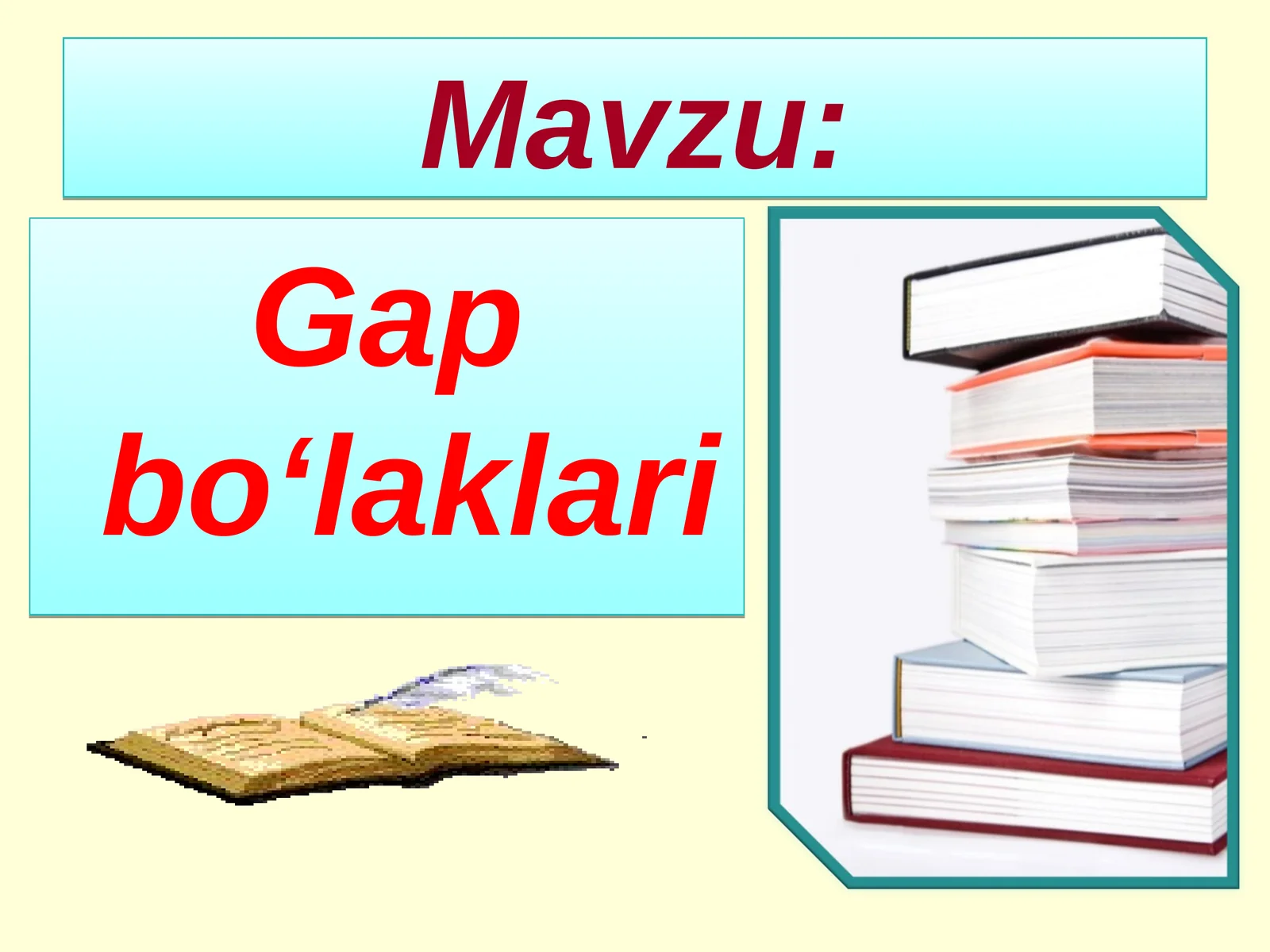 Gap bo‘laklari