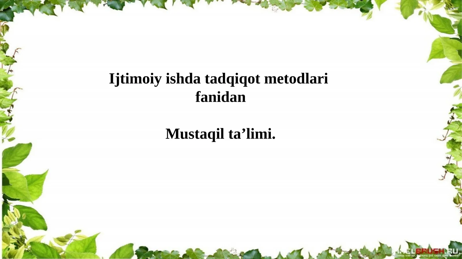 Mijozning ijtimoiy holatini oʻrganish texnologiyalari