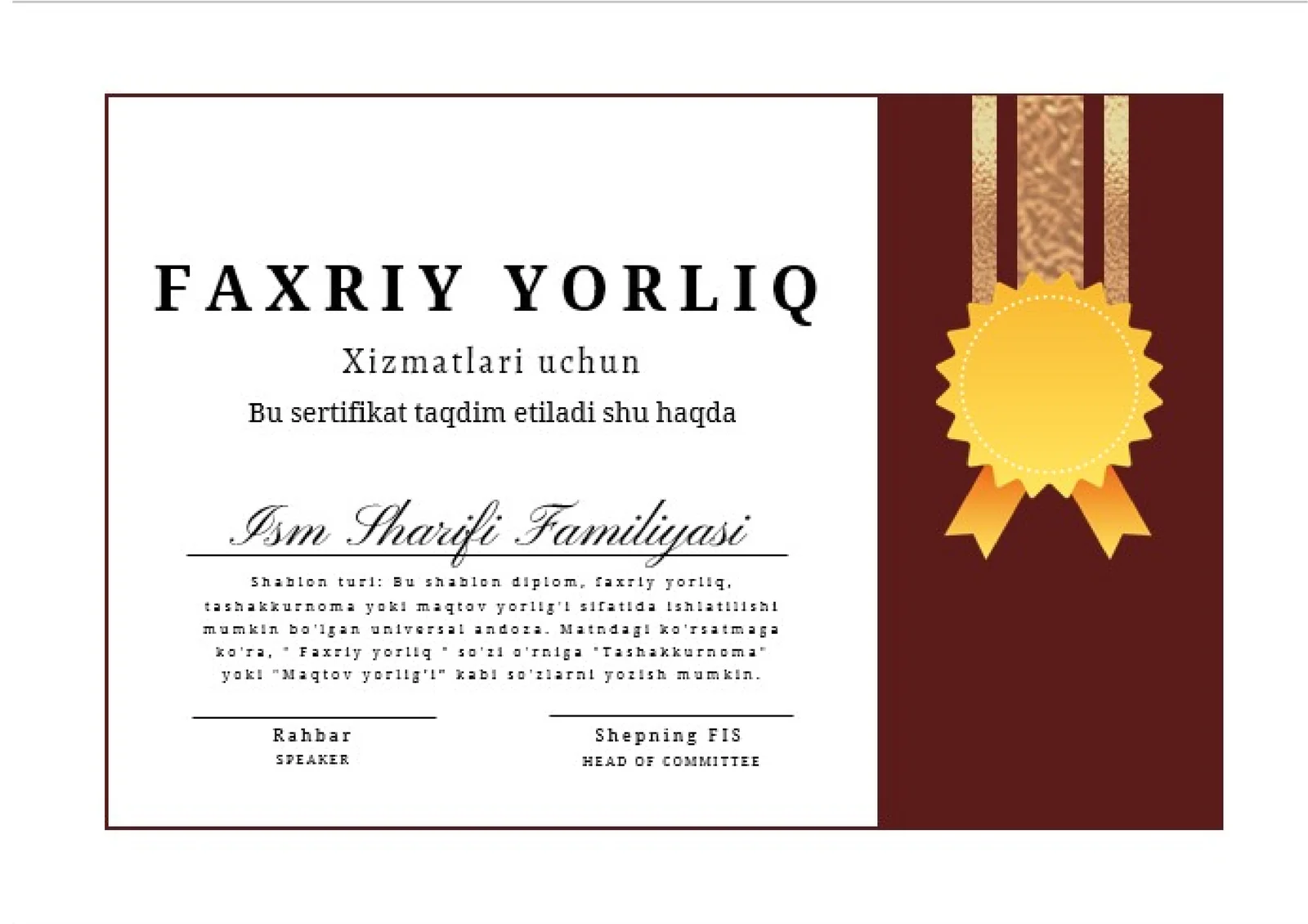 FAXRIY YORLIQ