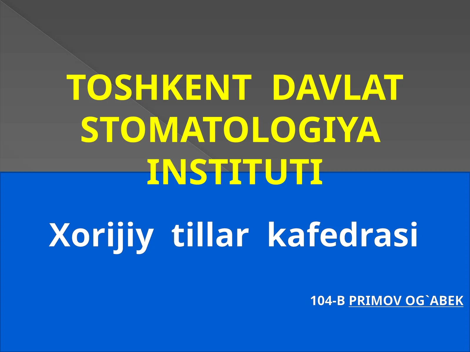 Xorijiytillarkafedrasi