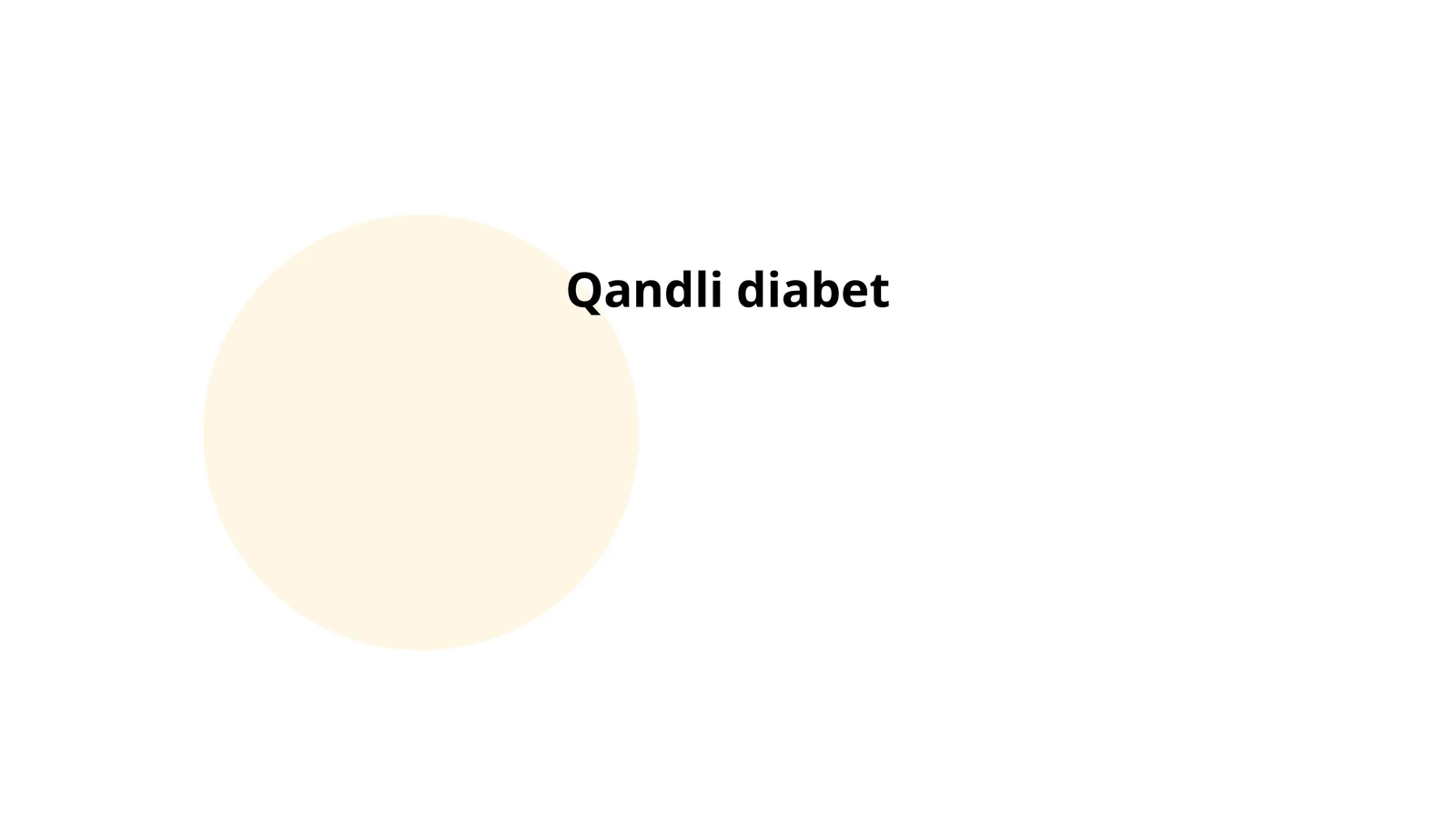 Qandli diabet