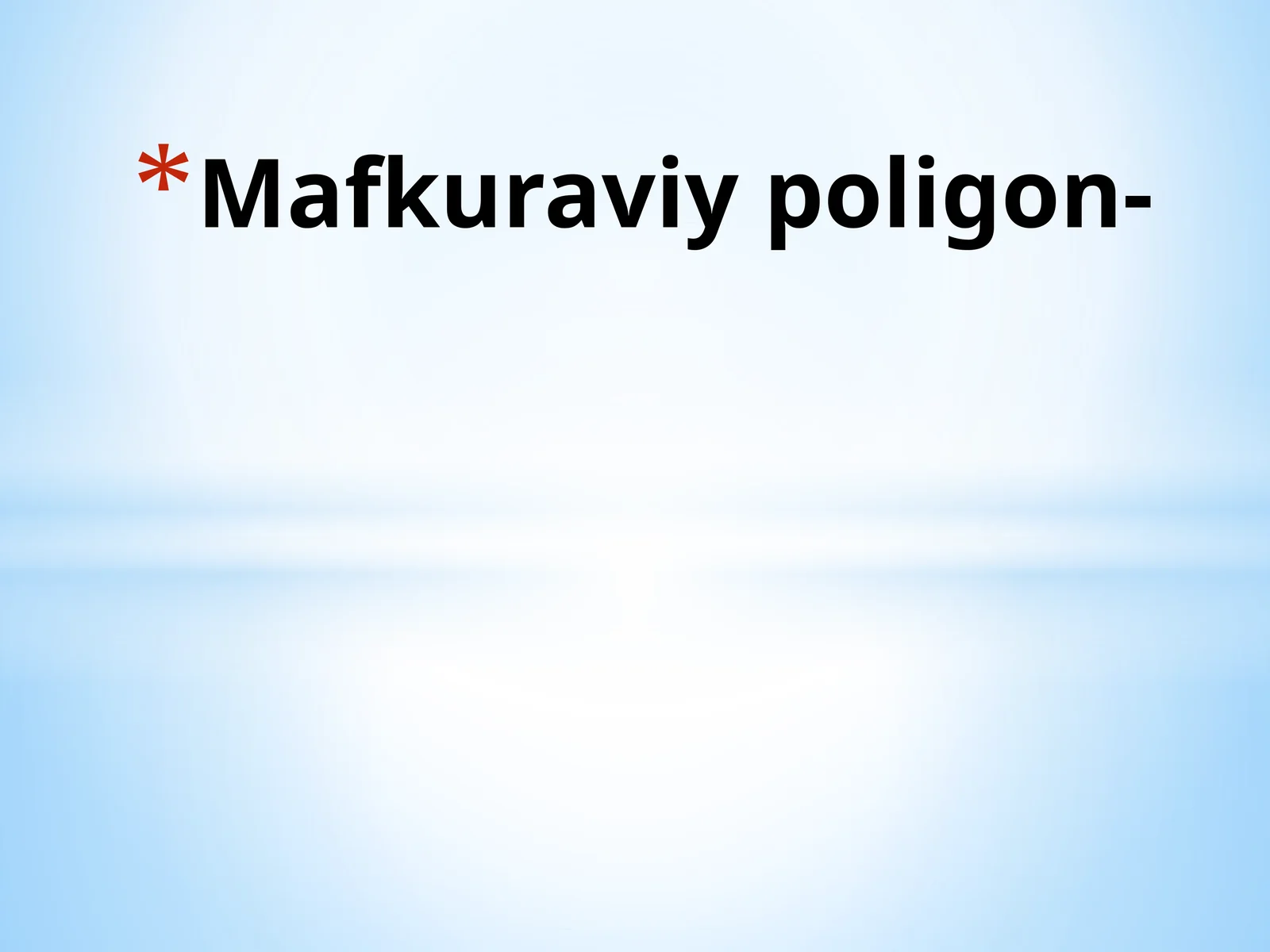 Mafkuraviypoligon