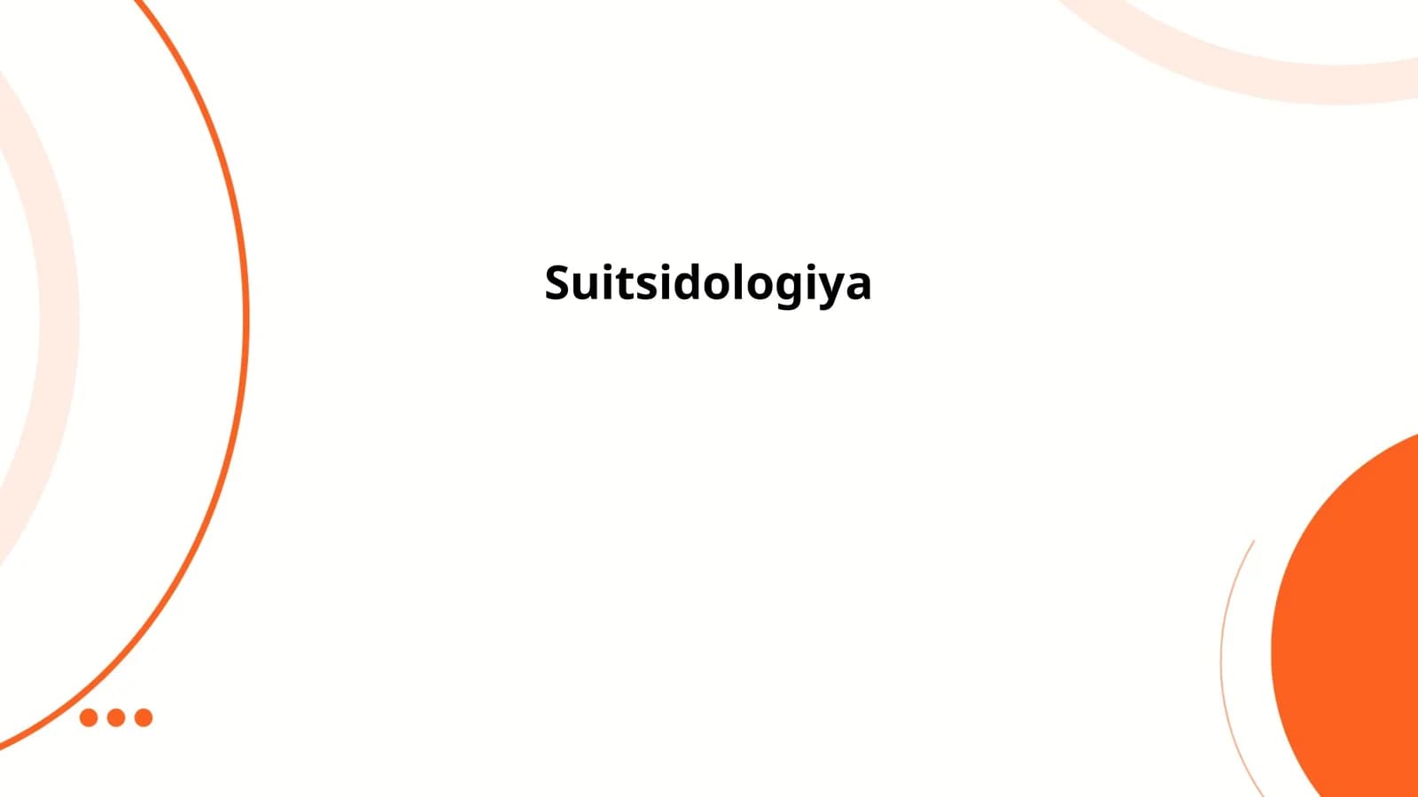 Suitsidologiya