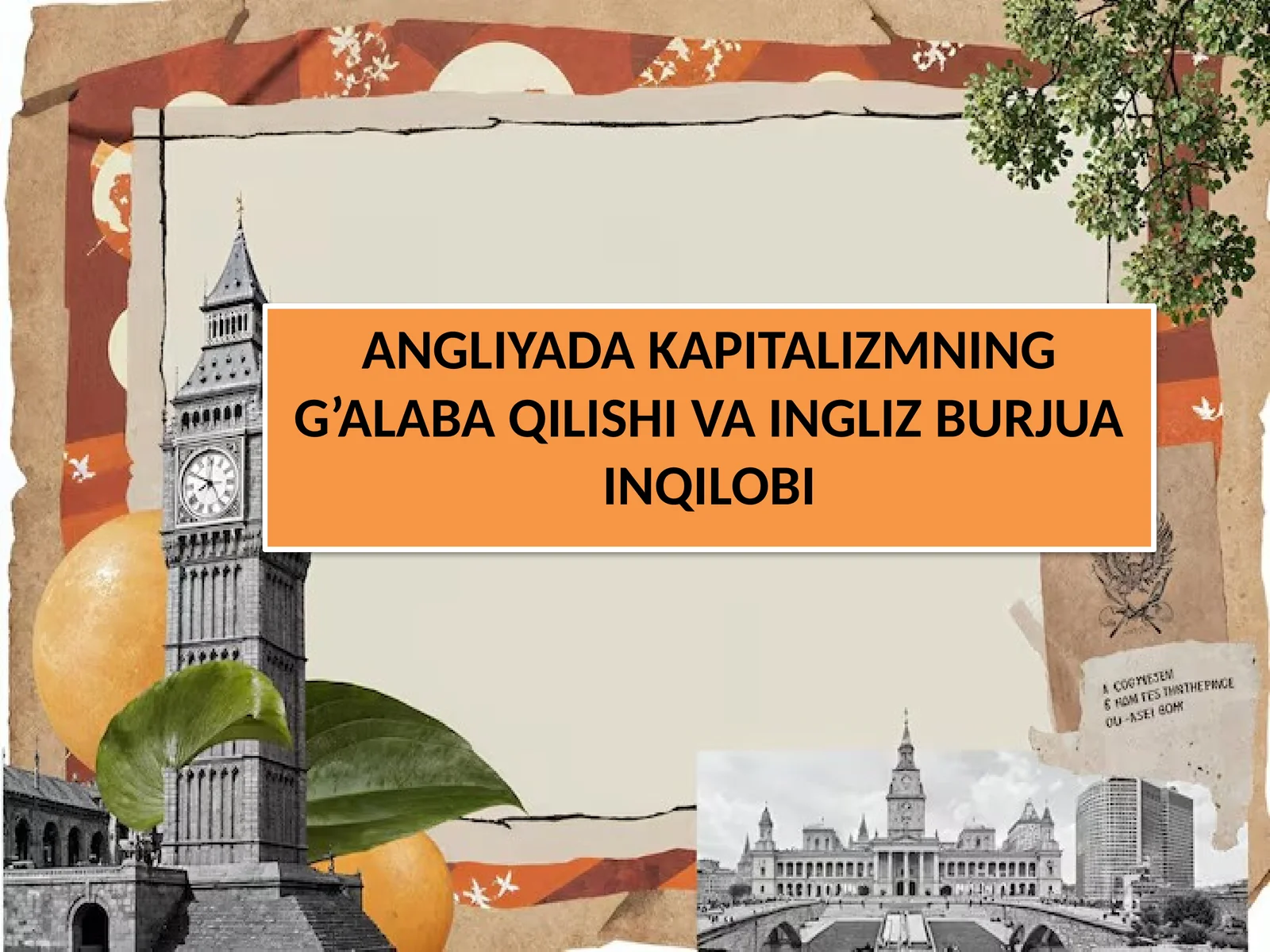 Angliya kapitalizmning g'alaba qilishi