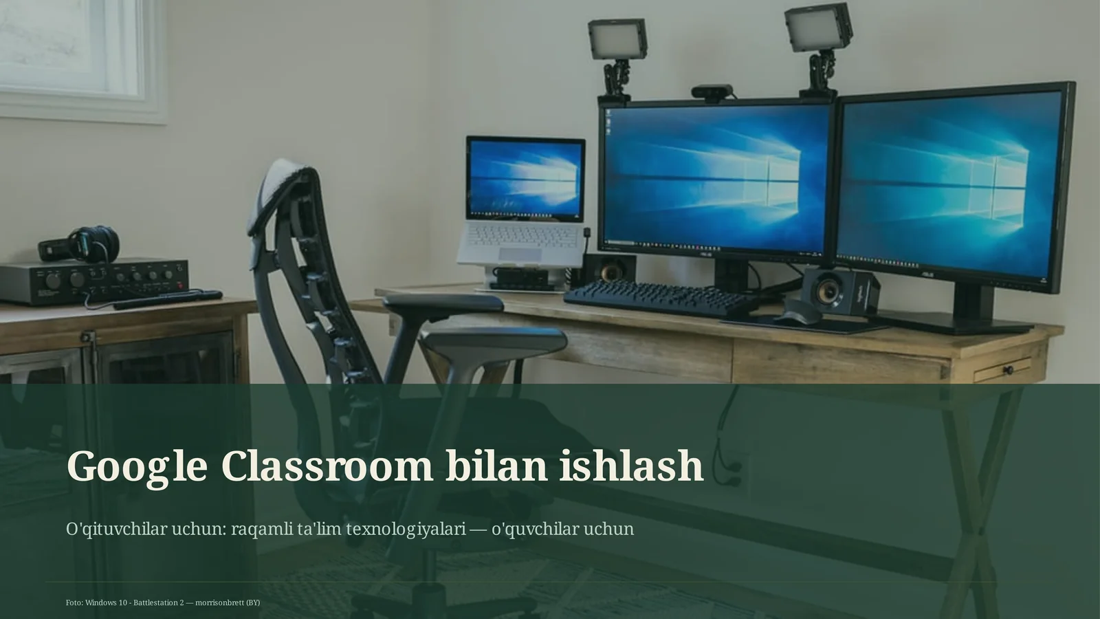 Google Classroom bilan ishlash