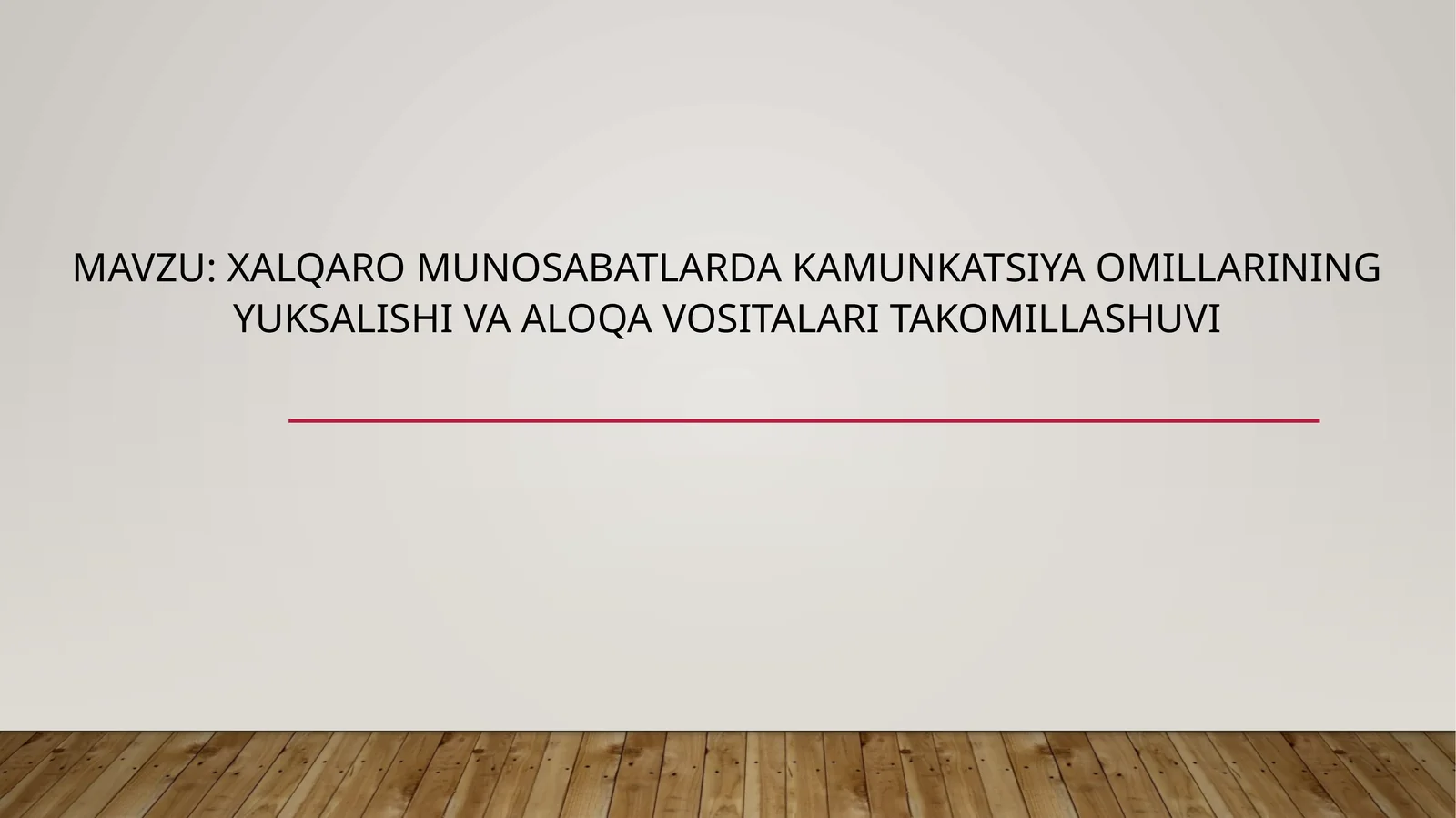 Xalqaromunosabatlarda kamunkatsiya omillarining yuksalishi va aloqa vositalari takomillashuvi