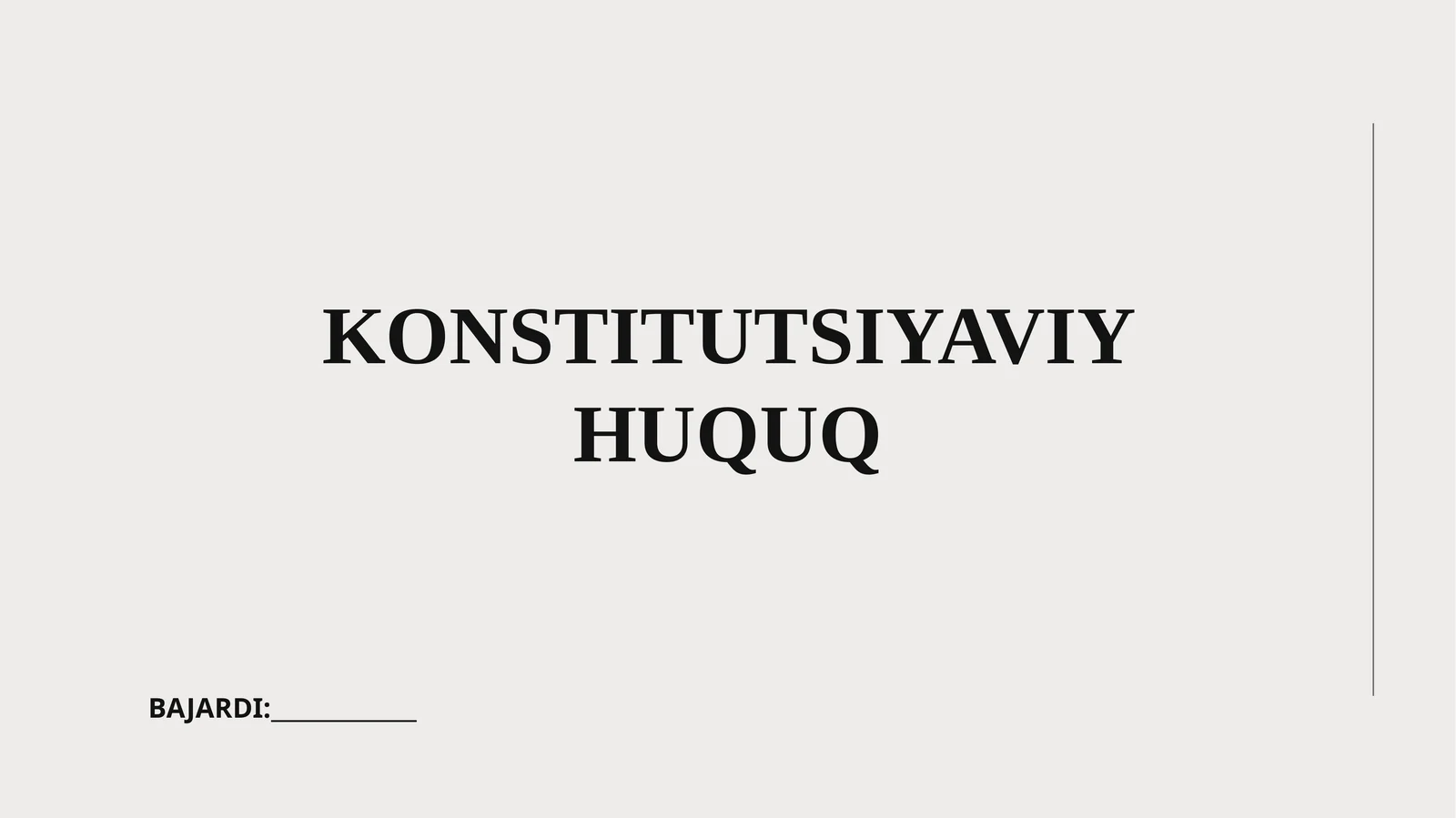 Konstitutsiyaviy Huquq